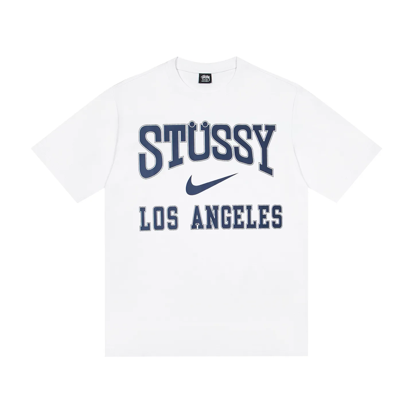 XY 121# P55 （ Quality ） Stussy Nike x Stussy Logo T Same Style ：Black White Size：S M L XL ： 260 ：